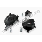 Engine protective covers PUIG 20134N Negru included right, left and alternator caps