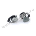Spare nylon puck cu cauciuc end PUIG R19 3151N for screw M10 black with grey rubber