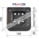 Plate holder RMS 142700040 for moped and scooter