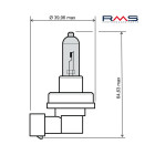 Bec RMS 246510070 12V 35W, H8 Albastru