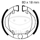 Brake shoe set EBC H322 (inclusiv arcuri)