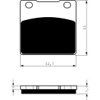 Placute de frana GOLDFREN 053 AD