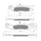 Placute de frana GOLDFREN 108 K1