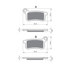 Placute de frana GOLDFREN 185 S3