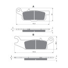 Placute de frana GOLDFREN 256 S3