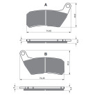 Placute de frana GOLDFREN 366 S3