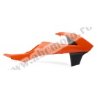 Radiator scoops POLISPORT (pereche) orange KTM/black