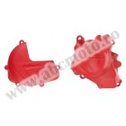 Clutch and ignition cover protector kit POLISPORT Rosu