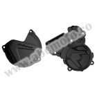 Clutch and ignition cover protector kit POLISPORT Negru