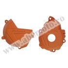 Clutch and ignition cover protector kit POLISPORT Portocaliu