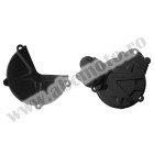 Clutch and ignition cover protector kit POLISPORT Negru