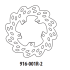 Disc de frana GOLDFREN 916-001R-2 spate 175 mm