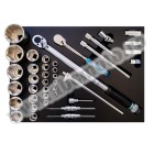 Torque wrenches, multi-sockets and accessories set LV8 EUT-FK-C15