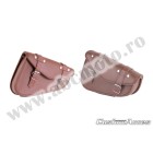 Leather saddlebag CUSTOMACCES DETROIT APD001T brown pereche
