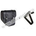 Leather saddlebag CUSTOMACCES IBIZA APM001N Negru right, with universal support