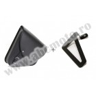 Leather saddlebag CUSTOMACCES BARCELONA APS006N Negru right, with universal support