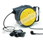 Electric cable reel LV8 EQAC-ER10 220V 1600W with 3 shuko sockets