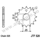 Pinion fata JT JTF 520-14RB 14T, 525 rubber cushioned
