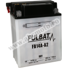 Baterie conventionala FULBAT FB14A-A2  (YB14A-A2) include electrolit