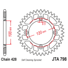 Foaie spate ALU JT JTA 798-48BLK 48T, 428 Negru