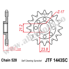 Pinion fata JT JTF 1443-14SC 14T, 520 Self Cleaning Lightweight