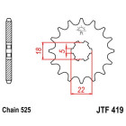 Pinion fata JT JTF 419-15 15T, 525