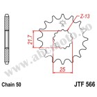 Pinion fata JT JTF 566-15RB 15T, 530 rubber cushioned