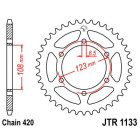 Foaie spate JT JTR 1133-65 65T, 420