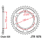 Foaie spate JT JTR 1876-45 45T, 525