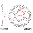Foaie spate JT JTR 2014-47ZBK 47T, 525 Black Zinc