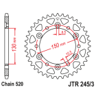 Foaie spate JT JTR 245/3-47 47T, 520