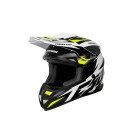Casca motocros CASSIDA CROSS CUP TWO white/ yellow fluo/ black/ grey S