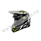 Casca motocros CASSIDA CROSS CUP TWO white/ yellow fluo/ black/ grey L