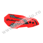 Handguard POLISPORT MX FLOW with mounting system Red CR04/black