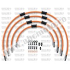 Kit conducte de frana fata Venhill POWERHOSEPLUS BMW-10012FB-OR (4 conducte in kit) Orange hoses, black fittings