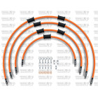 Kit conducte de frana fata Venhill POWERHOSEPLUS BMW-11005FS-OR (4 conducte in kit) Orange hoses, stainless steel fittings