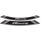 Rim strip PUIG RACING 5531P argintiu set of 8 rim strips