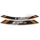 Rim strip PUIG Z750 5545T portocaliu set of 8 rim strips