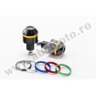 Universal bar ends PUIG SHORT WITH RING 8334N colour rings included for PUIG handelbars