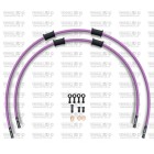 RACE Front brake hose kit Venhill POWERHOSEPLUS YAM-8003FB-PU (2 conducte in kit) Purple hoses, black fittings