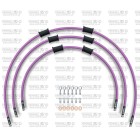 Kit conducte de frana fata Venhill POWERHOSEPLUS SUZ-7016FS-PU (3 conducte in kit) Purple hoses, stainless steel fittings