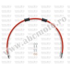 Kit conducta ambreiaj Venhill POWERHOSEPLUS YAM-10001C-RD (1 conducta in kit) Red hoses, chromed fittings