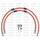 CROSSOVER Front brake hose kit Venhill POWERHOSEPLUS SUZ-13007FB-RD (2 conducte in kit) Red hoses, black fittings