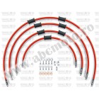 Kit conducte de frana fata Venhill POWERHOSEPLUS BMW-11001FS-RD (4 conducte in kit) Red hoses, stainless steel fittings