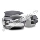 Top case SHAD SH48 New Titanium with backrest, carbon cover and PREMIUM SMART lock