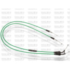 Throttle cables (pair) Venhill Y01-4-070-GR featherlight verde