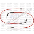 Throttle cables (pair) Venhill H02-4-106-RD featherlight Rosu