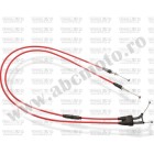Throttle cables (pair) Venhill K02-4-036-RD featherlight Rosu