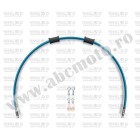 Kit conducta ambreiaj Venhill POWERHOSEPLUS YAM-10003C-TB (1 conducta in kit) Translucent blue hoses, chromed fittings