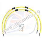 CROSSOVER Front brake hose kit Venhill POWERHOSEPLUS HON-10015F-YE (2 conducte in kit) Yellow hoses, chromed fittings